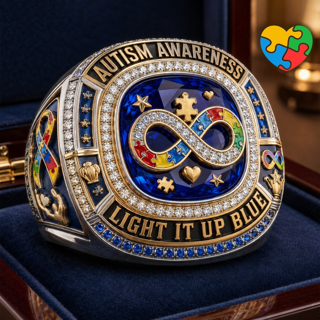 Autism Awareness Premium Ring TNSM