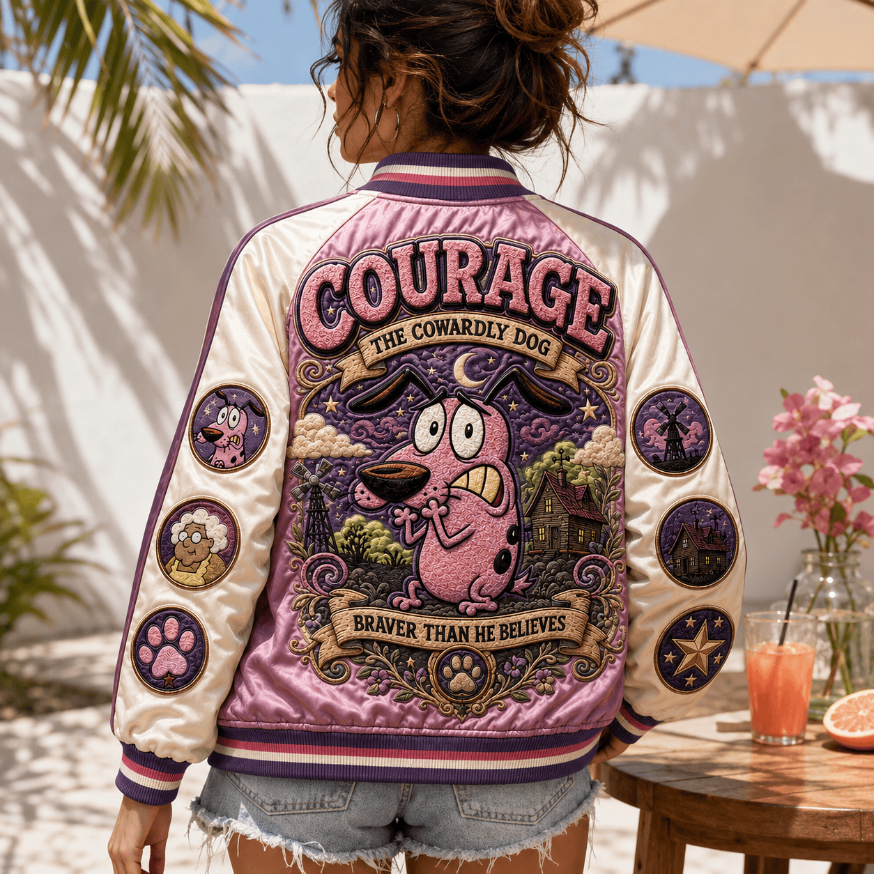 PREMIUM CTCD SATIN BASEBALL JACKET NTNA